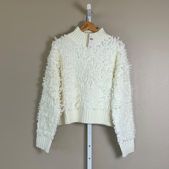 Anthropologie Maeve Mock-Neck Loop-Stitch Sweater - Picture 16 of 16